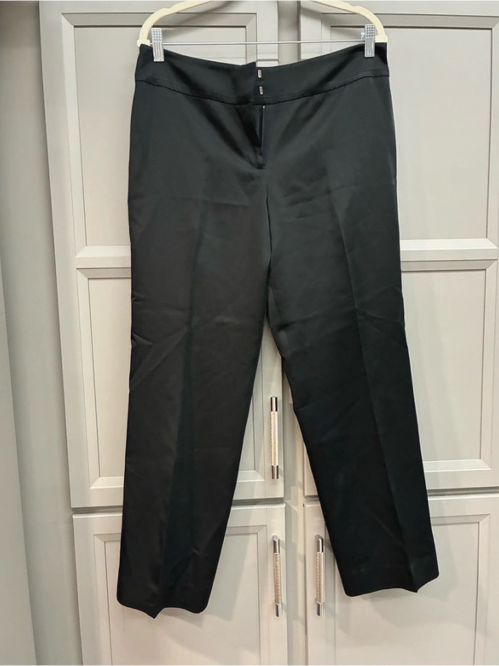 Ann Taylor Straight-Leg Black Dress Pants